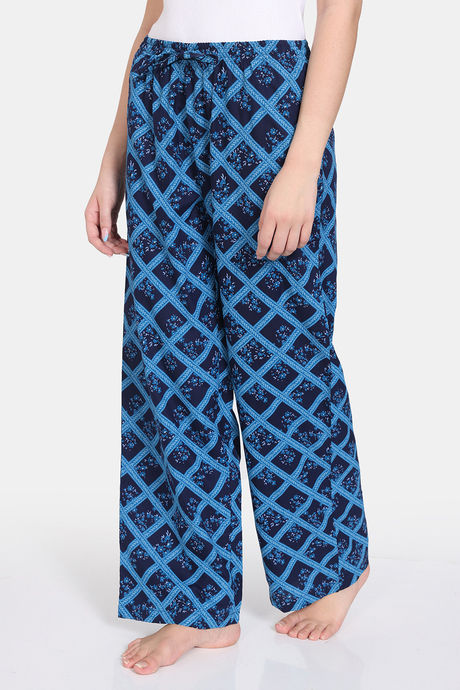 Zivame Bloom Hive Woven Sleep Pyjama - Medieval Blue — image 2